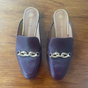 Tory Burch Jessa Loafer Mule Burgundy | Size 10